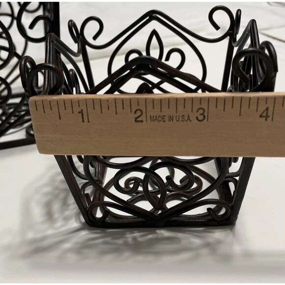 Southern Living at Home Rosedale Plant Holders Set of 2 Estate Iron Collection - Picture 5 of 8